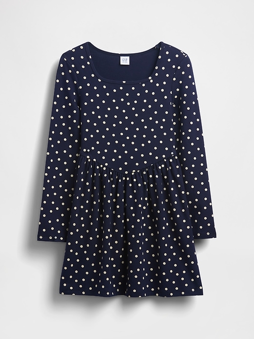 abito in jersey con scollo quadrato per bambini