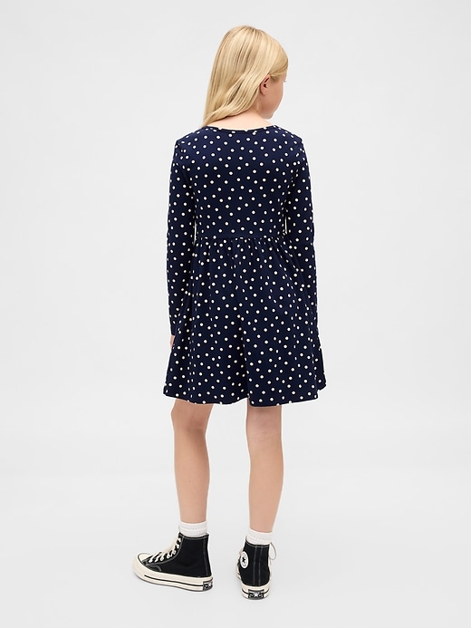 abito in jersey con scollo quadrato per bambini