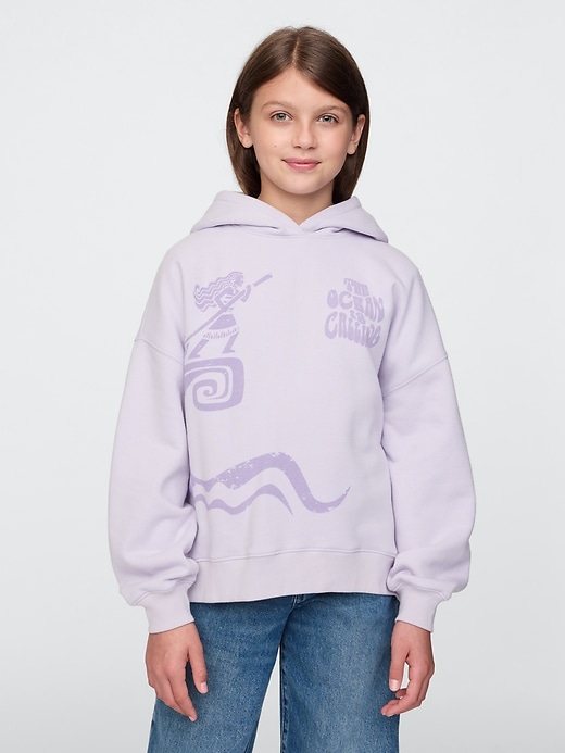 felpa con cappuccio oversize gap × disney kids vintagesoft