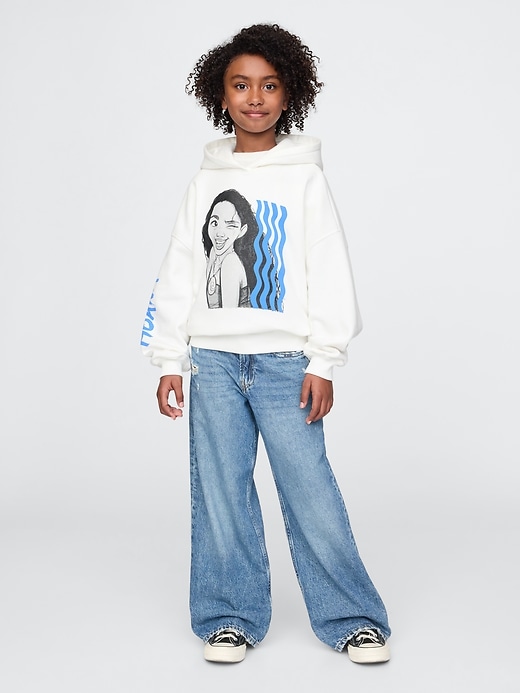 felpa con cappuccio oversize gap × disney kids vintagesoft