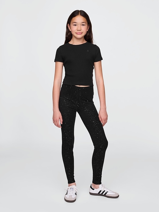 leggings scintillanti per bambini