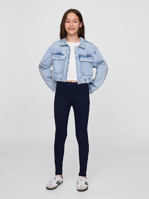 leggings scintillanti per bambini