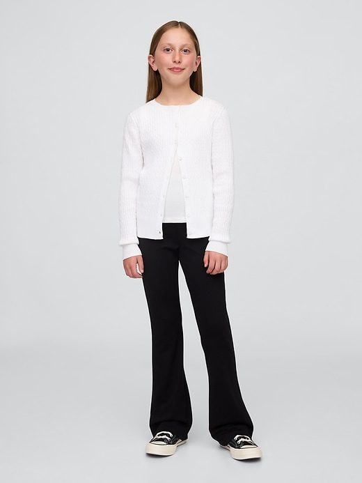 pantaloni a zampa delefante ponte easy uniform per bambini