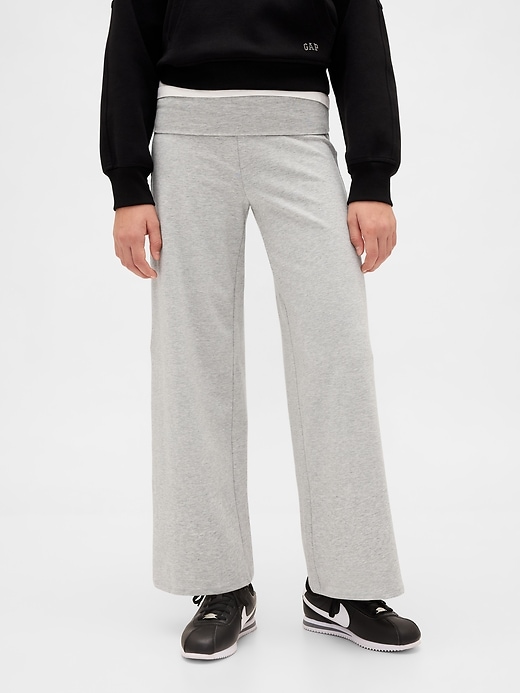 leggings pieghevoli a gamba larga per bambini