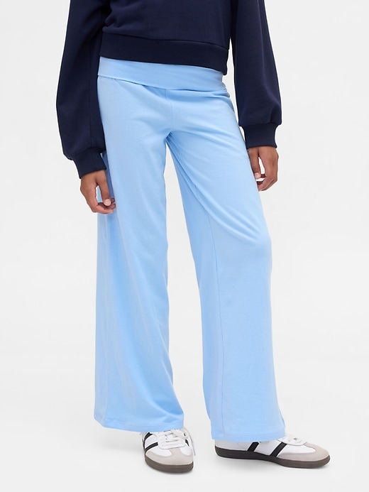 leggings pieghevoli a gamba larga per bambini