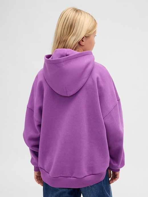 felpa con cappuccio oversize vintagesoft per bambini