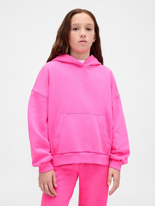 felpa con cappuccio oversize vintagesoft per bambini