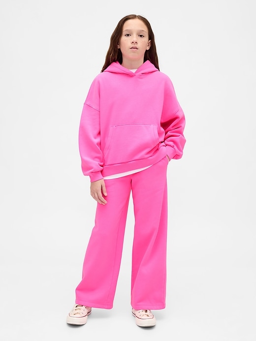 felpa con cappuccio oversize vintagesoft per bambini