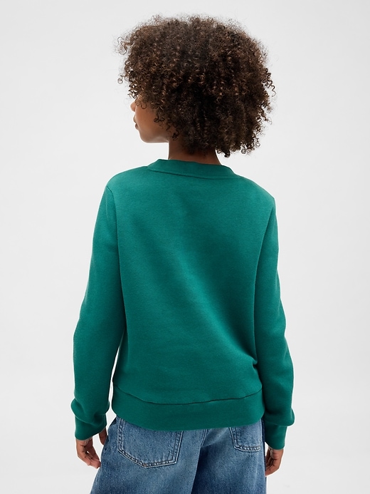 felpa con logo grafico per bambini