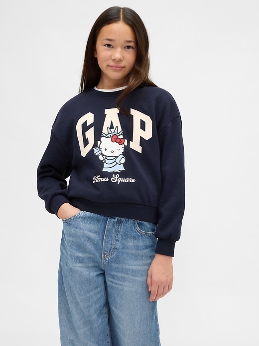 felpa con logo hello kitty vintagesoft per bambini
