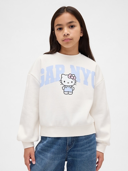 felpa con logo hello kitty vintagesoft per bambini