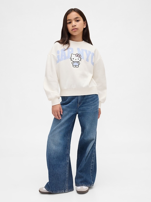 felpa con logo hello kitty vintagesoft per bambini