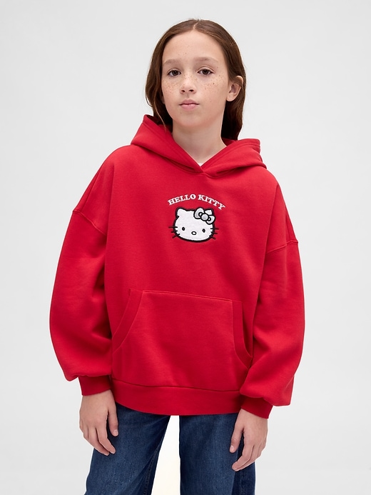 felpa con cappuccio hello kitty oversize vintage e morbida per bambini