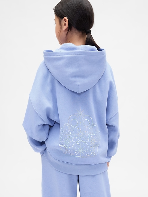 felpa con cappuccio oversize wicked vintagesoft per bambini