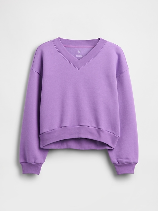 felpa con scollo a v rilassata vintagesoft per bambini