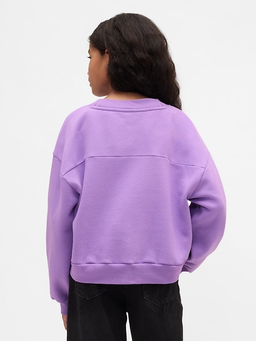 felpa con scollo a v rilassata vintagesoft per bambini
