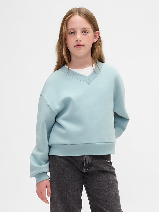 felpa con scollo a v rilassata vintagesoft per bambini