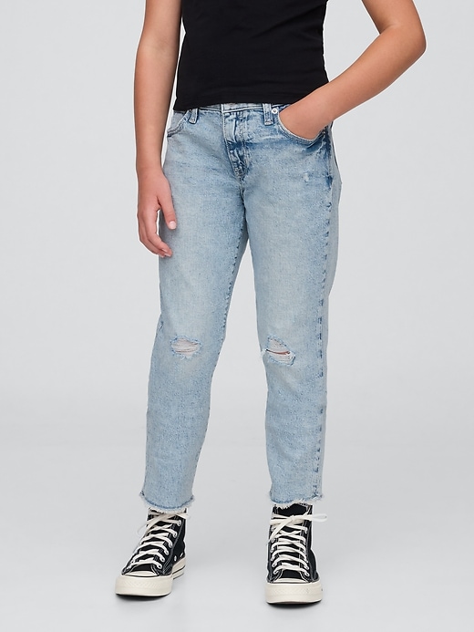 jeans girlfriend a vita media per bambini