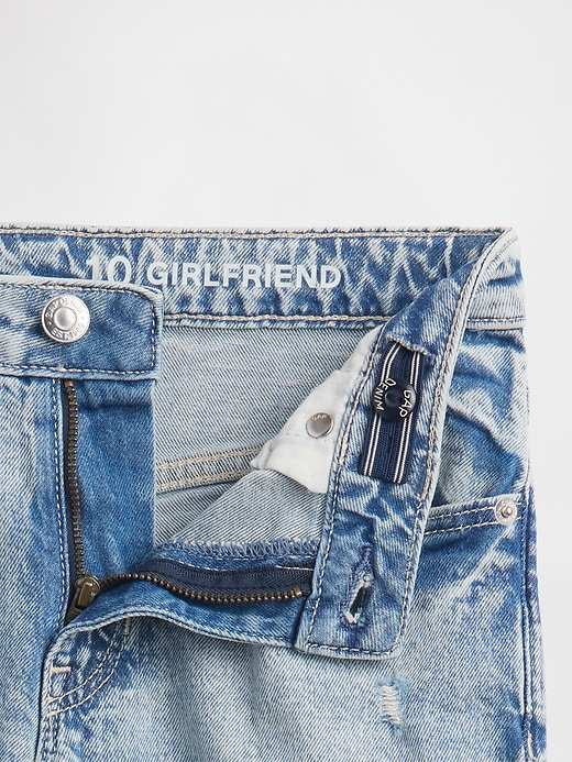 jeans girlfriend a vita media per bambini