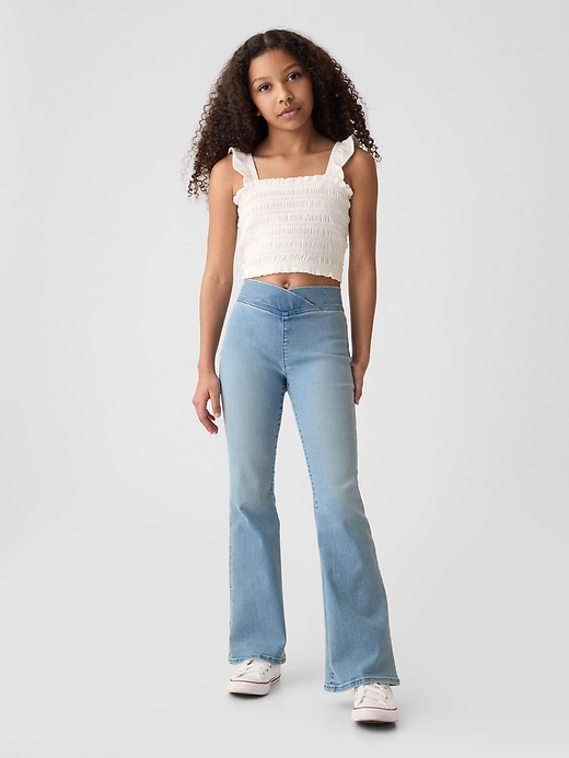 jeggings a vita alta svasati per bambini