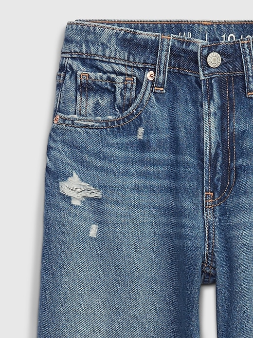 jeans a gamba larga stride a vita bassa per bambini
