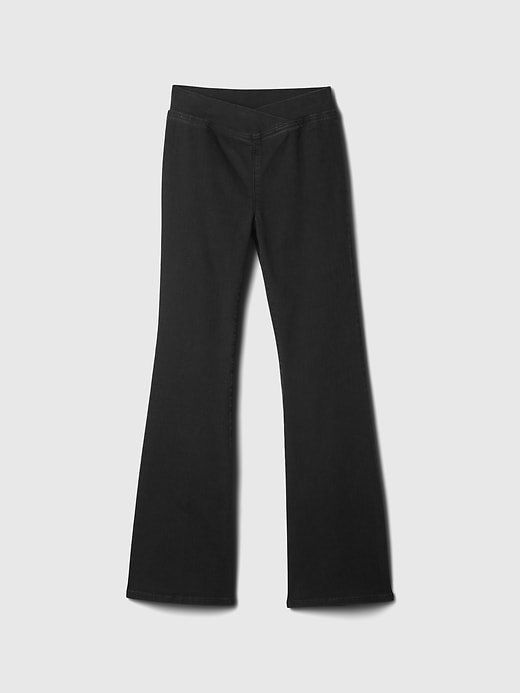 jeans a zampa anni 70 a vita alta per bambini