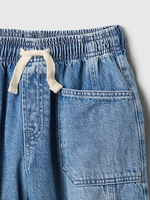 jeans a ferro di cavallo ultra morbidi e a vita alta per bambini