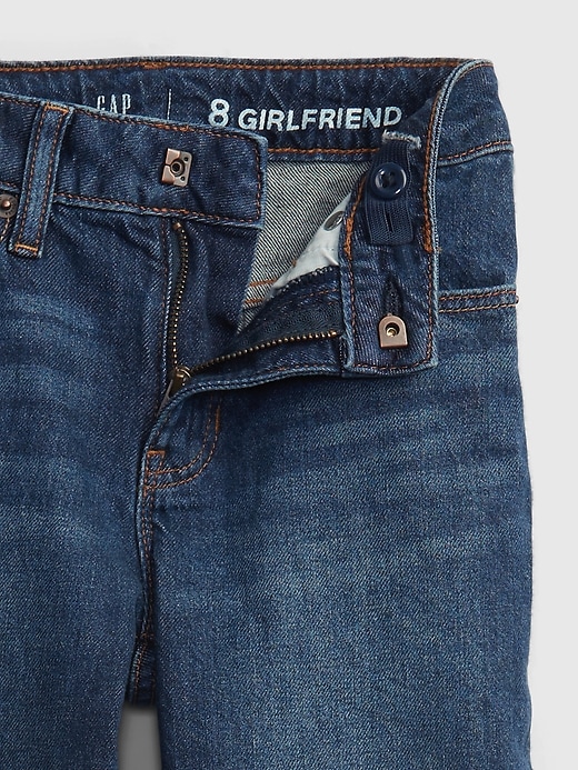 jeans girlfriend a vita media per bambini