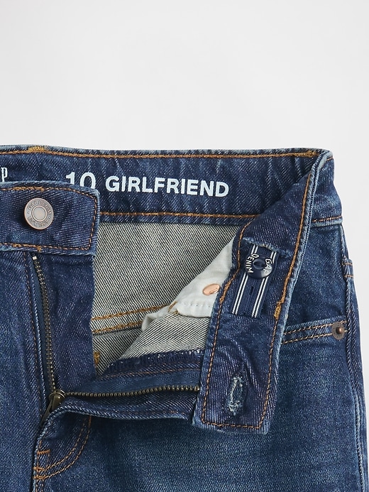 jeans girlfriend a vita media per bambini
