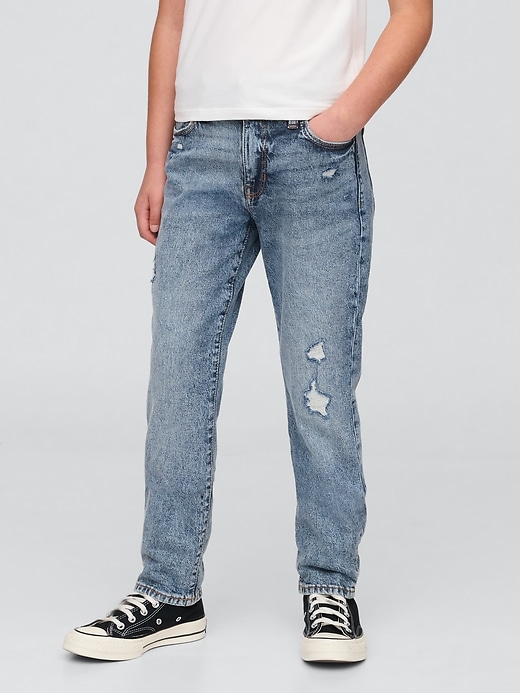 jeans girlfriend a vita media per bambini