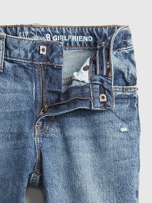 jeans girlfriend a vita media per bambini