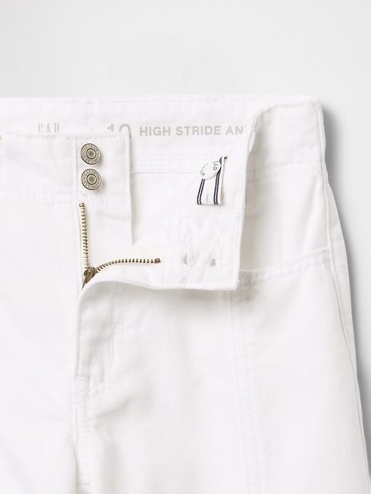 jeans a gamba larga e vita alta stride per bambini