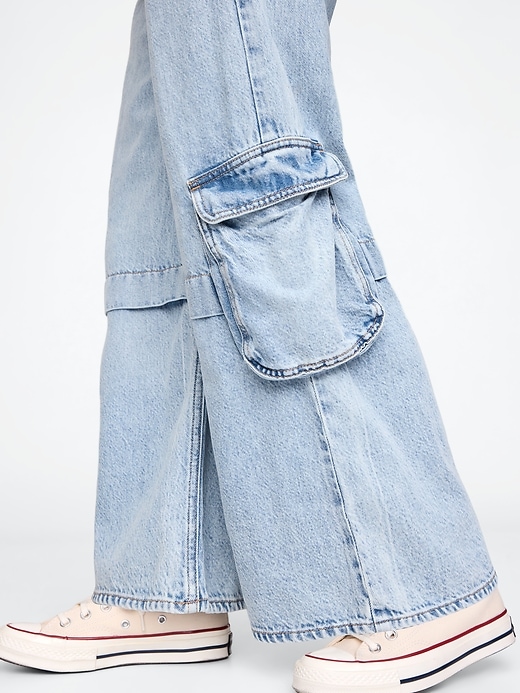 jeans cargo larghi ultra morbidi per bambini