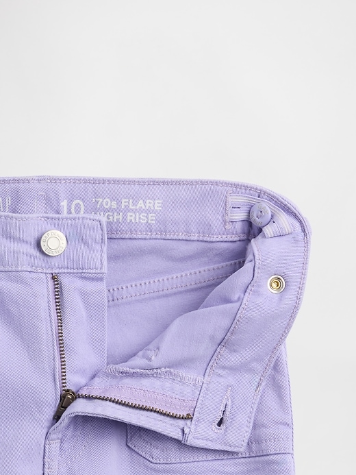 jeans a zampa anni 70 a vita alta per bambini