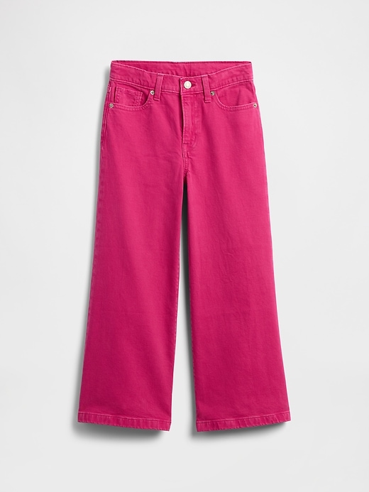 jeans a gamba larga e vita alta stride per bambini