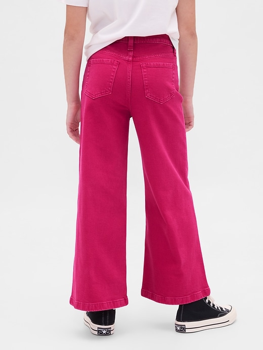 jeans a gamba larga e vita alta stride per bambini
