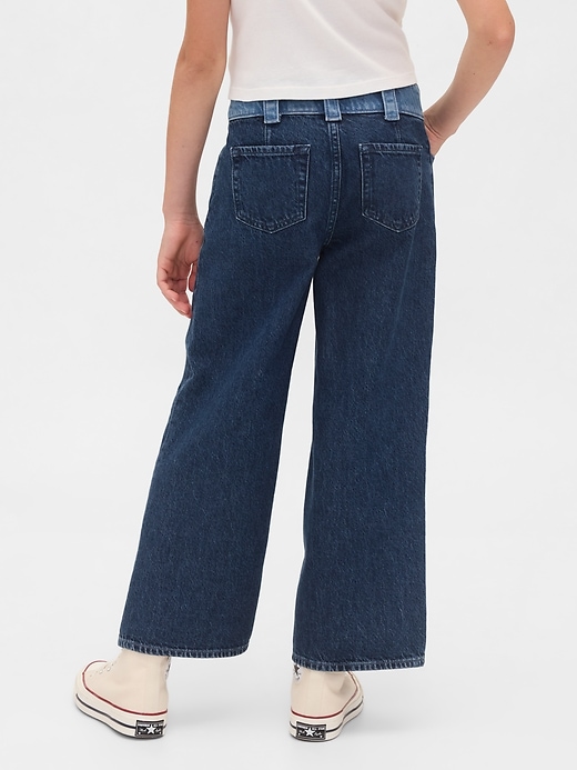jeans a gamba larga e vita alta stride per bambini