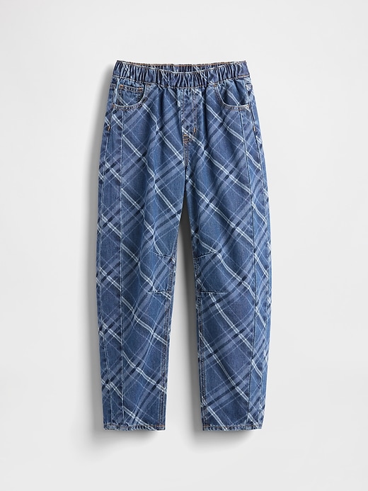 jeans easy barrel a vita alta per bambini