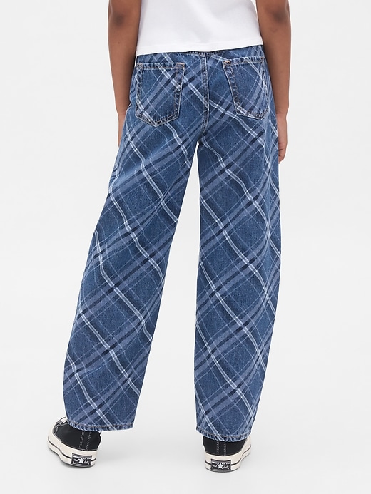 jeans easy barrel a vita alta per bambini