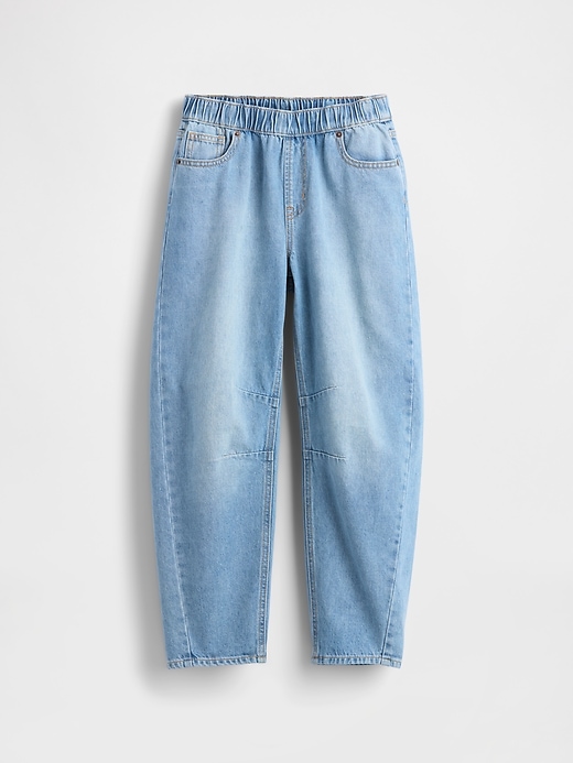 jeans easy barrel a vita alta per bambini