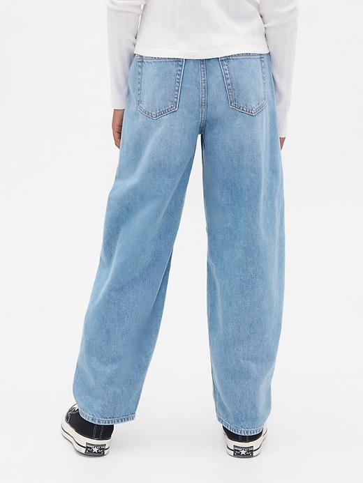jeans easy barrel a vita alta per bambini