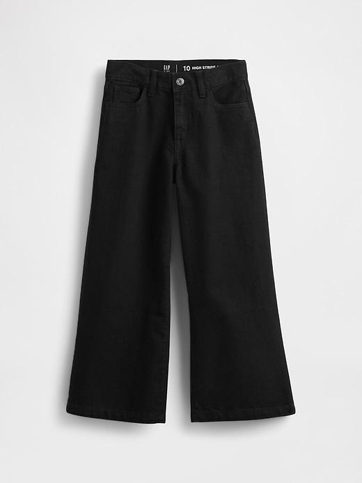 jeans a gamba larga e vita alta stride per bambini