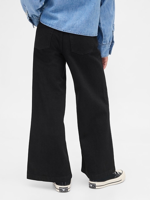 jeans a gamba larga e vita alta stride per bambini