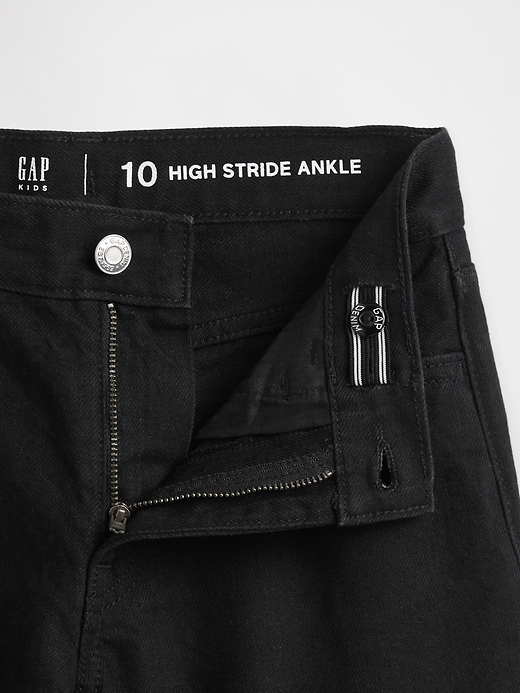 jeans a gamba larga e vita alta stride per bambini