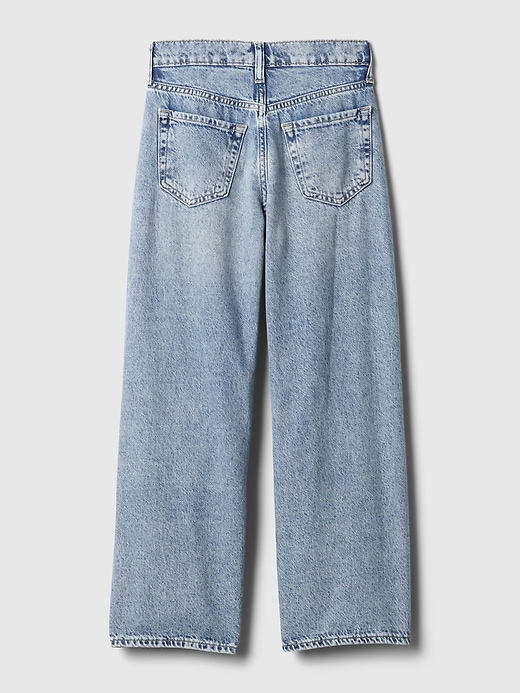 jeans a gamba larga stride a vita bassa per bambini