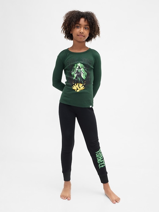 pigiama in cotone biologico spazzolato per bambini wicked