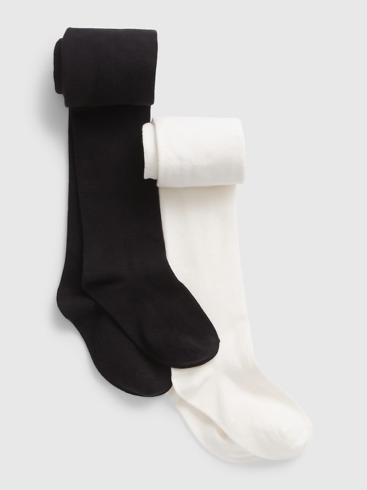 collant basic in maglia per bambini confezione da 2