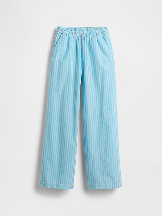 pantaloni larghi in popeline per bambini