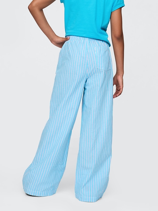 pantaloni larghi in popeline per bambini