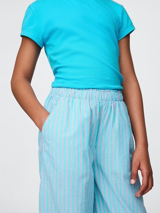 pantaloni larghi in popeline per bambini